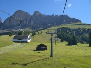 Fahrt zur Paolina Hütte